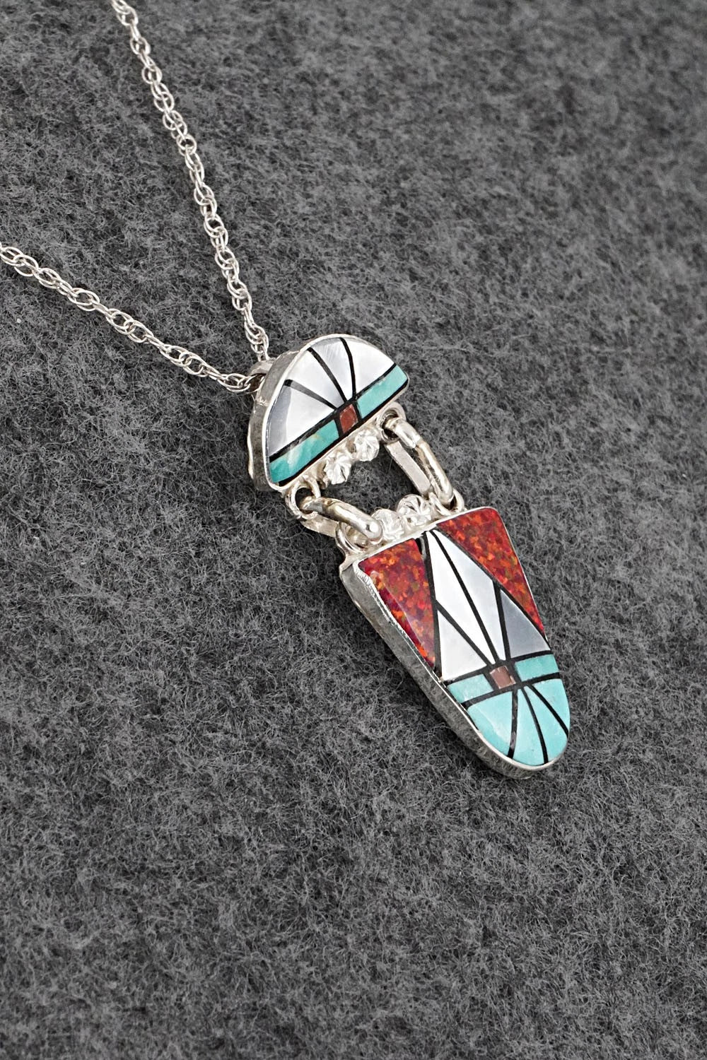 Multi-Stone & Sterling Silver Necklace - Ola Eriacho
