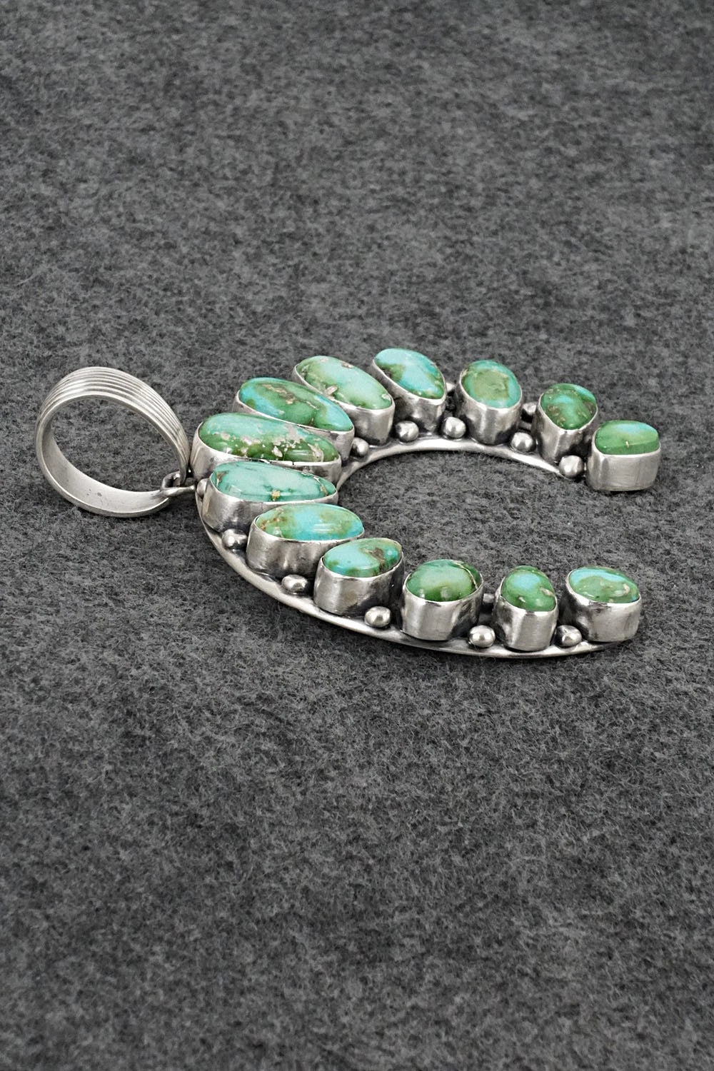 Turquoise & Sterling Silver Naja Pendant - Randy Boyd