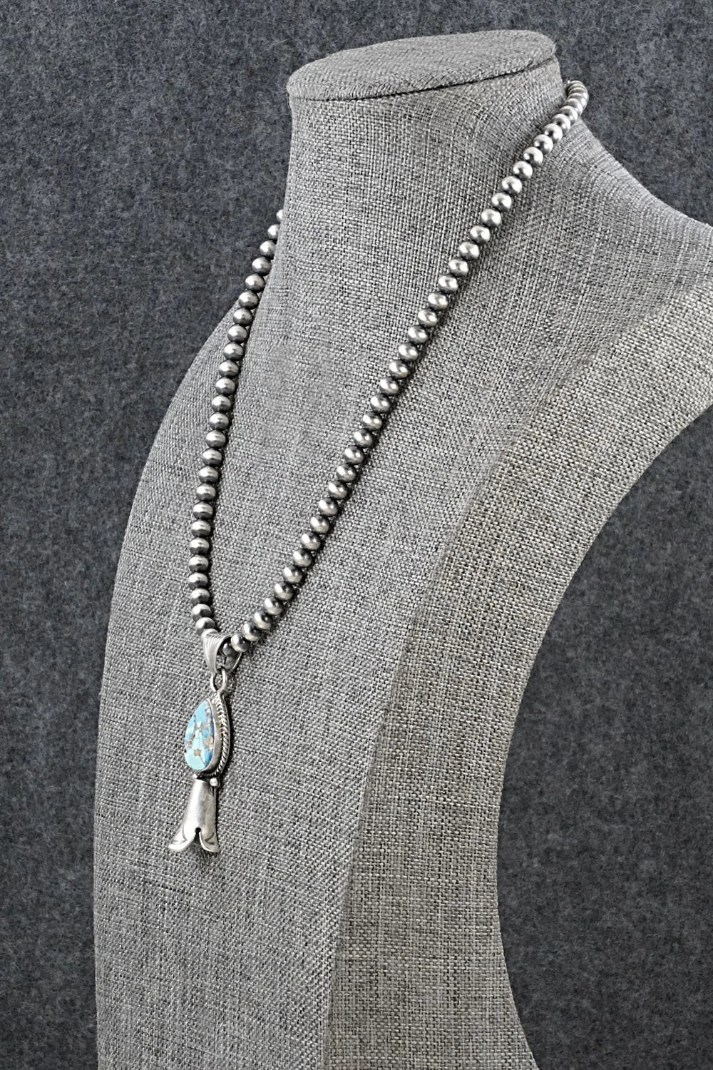 Turquoise & Sterling Silver Necklace - Sharon McCarthy