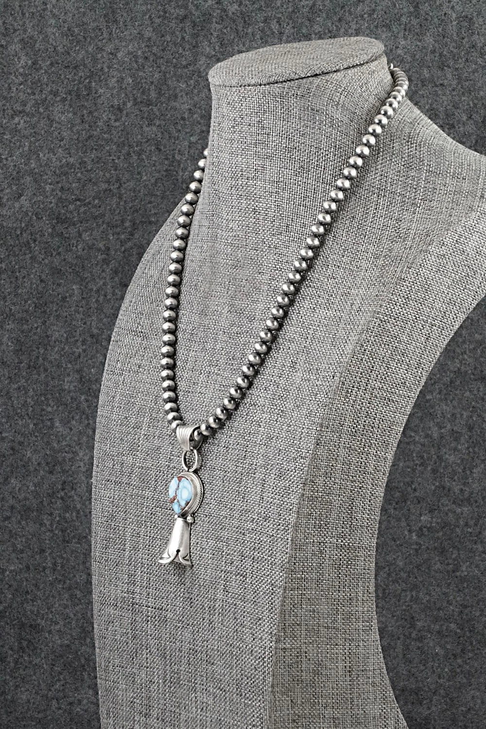 Turquoise & Sterling Silver Necklace - Sharon McCarthy