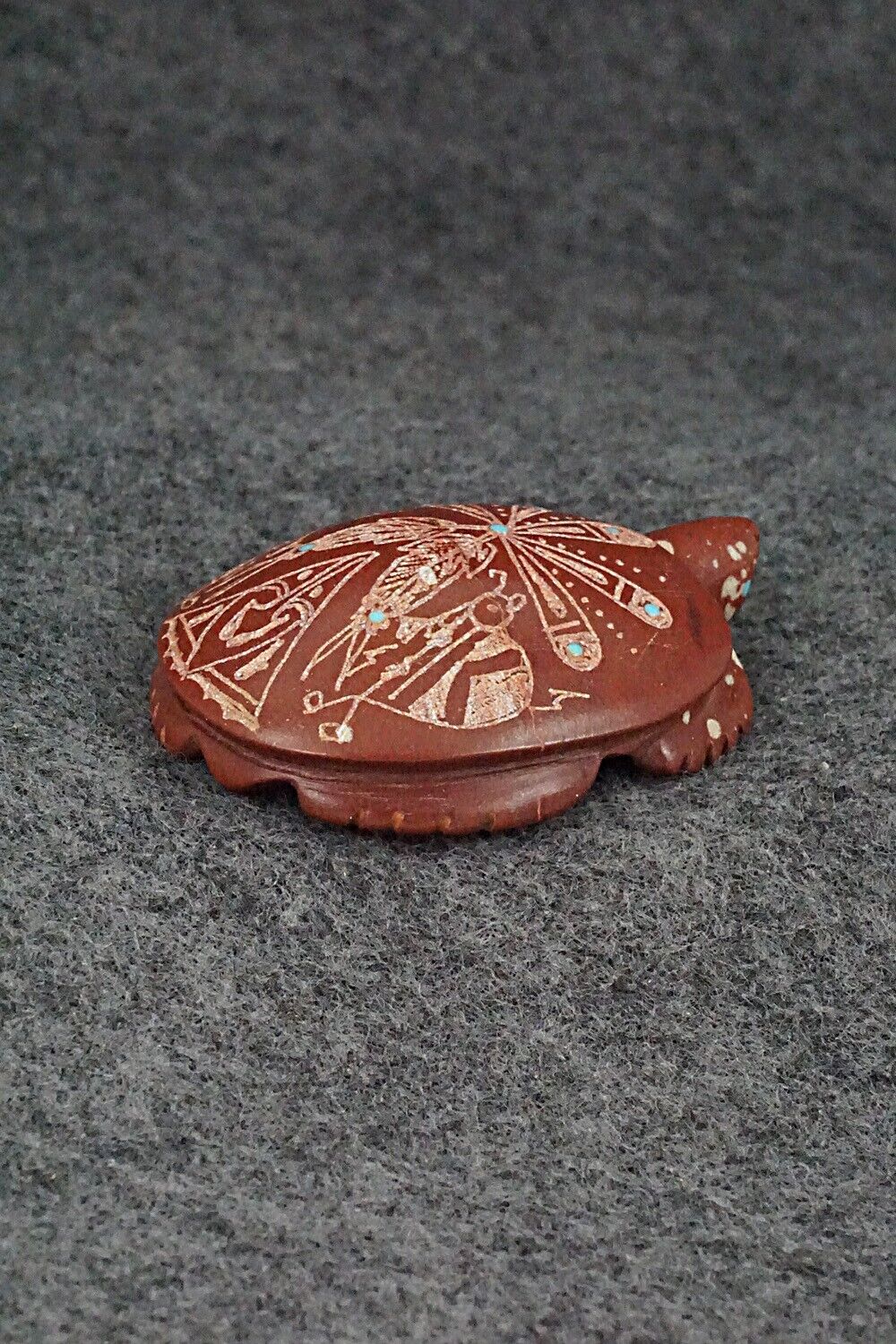 Turtle Zuni Fetish Carving - Adrian Cachini