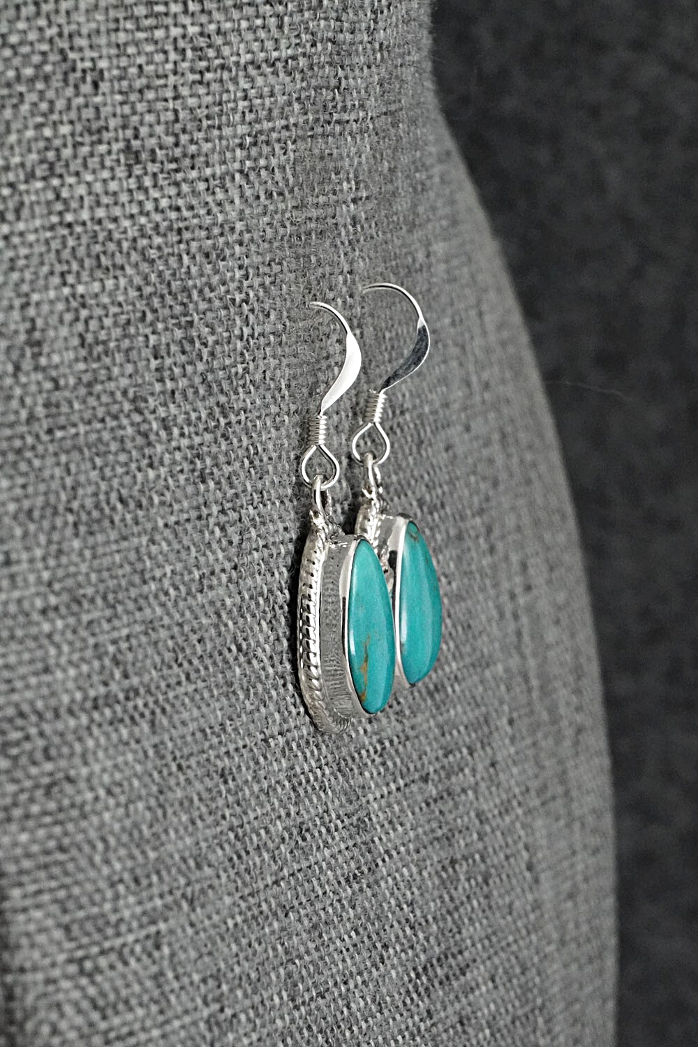 Turquoise & Sterling Silver Earrings - Sharon McCarthy
