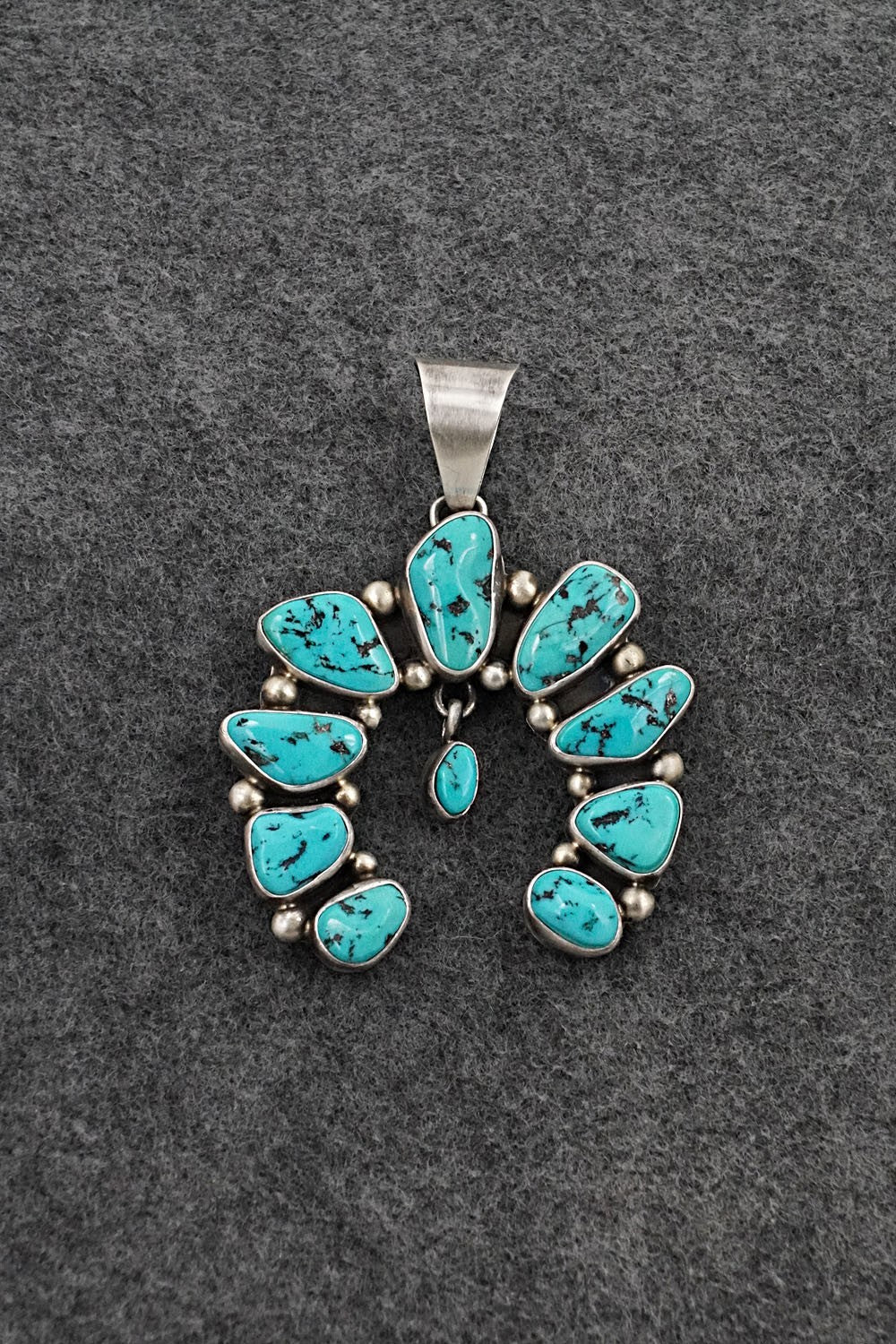 Turquoise & Sterling Silver Pendant - Kathleen Livingston