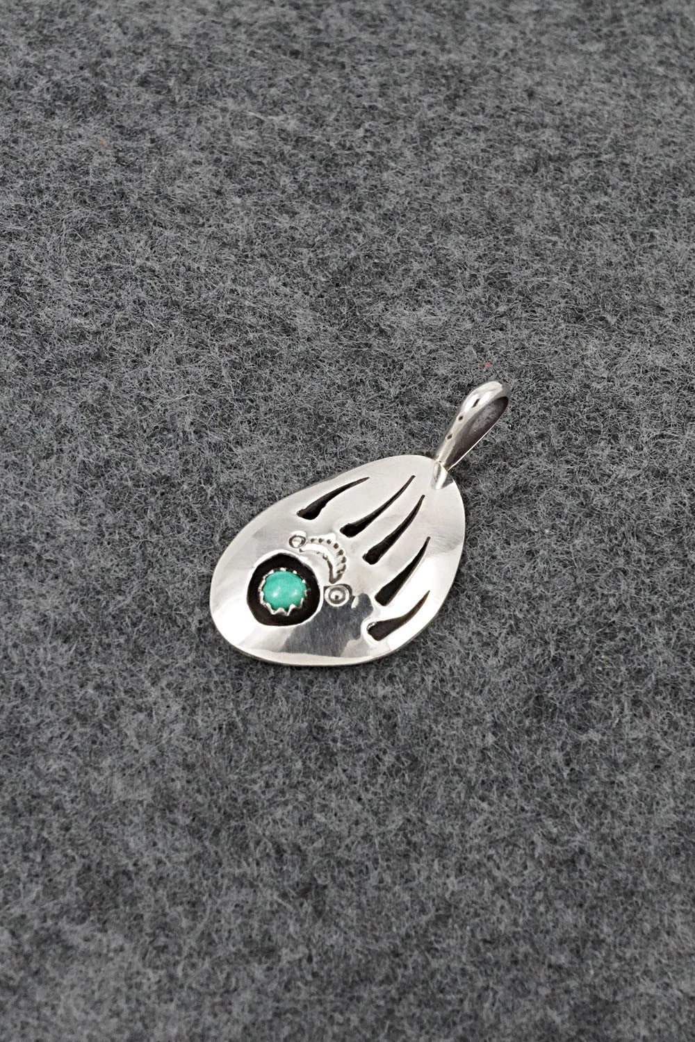 Turquoise & Sterling Silver Pendant - Ervin Begay