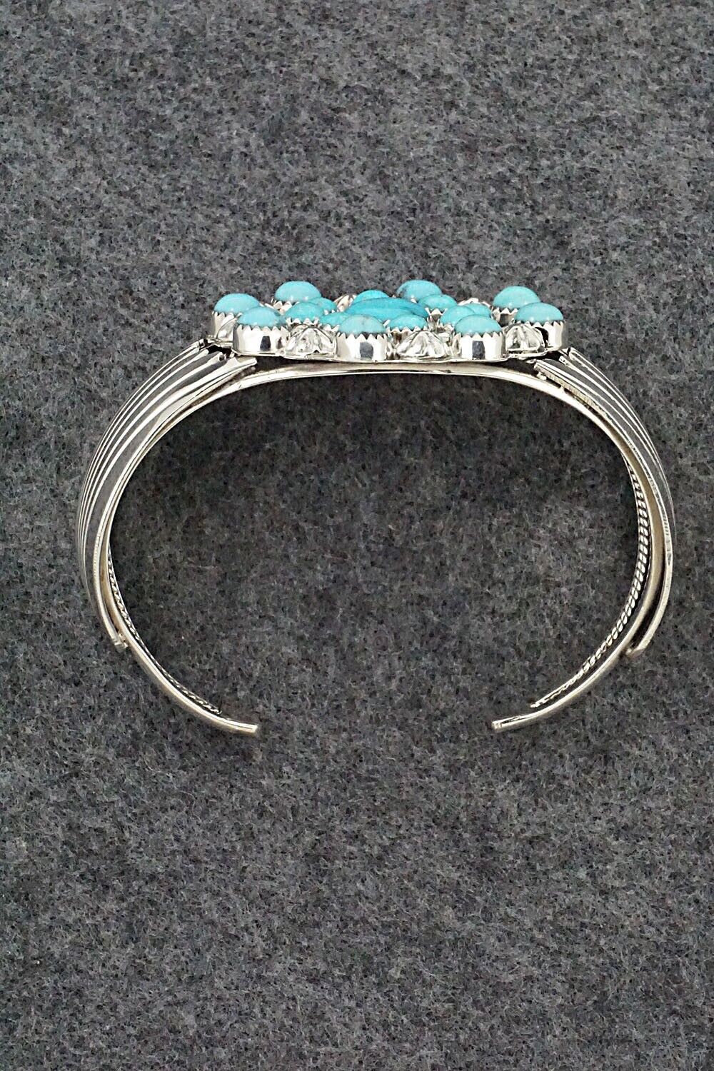 Turquoise & Sterling Silver Bracelet - Jeremy Delgarito