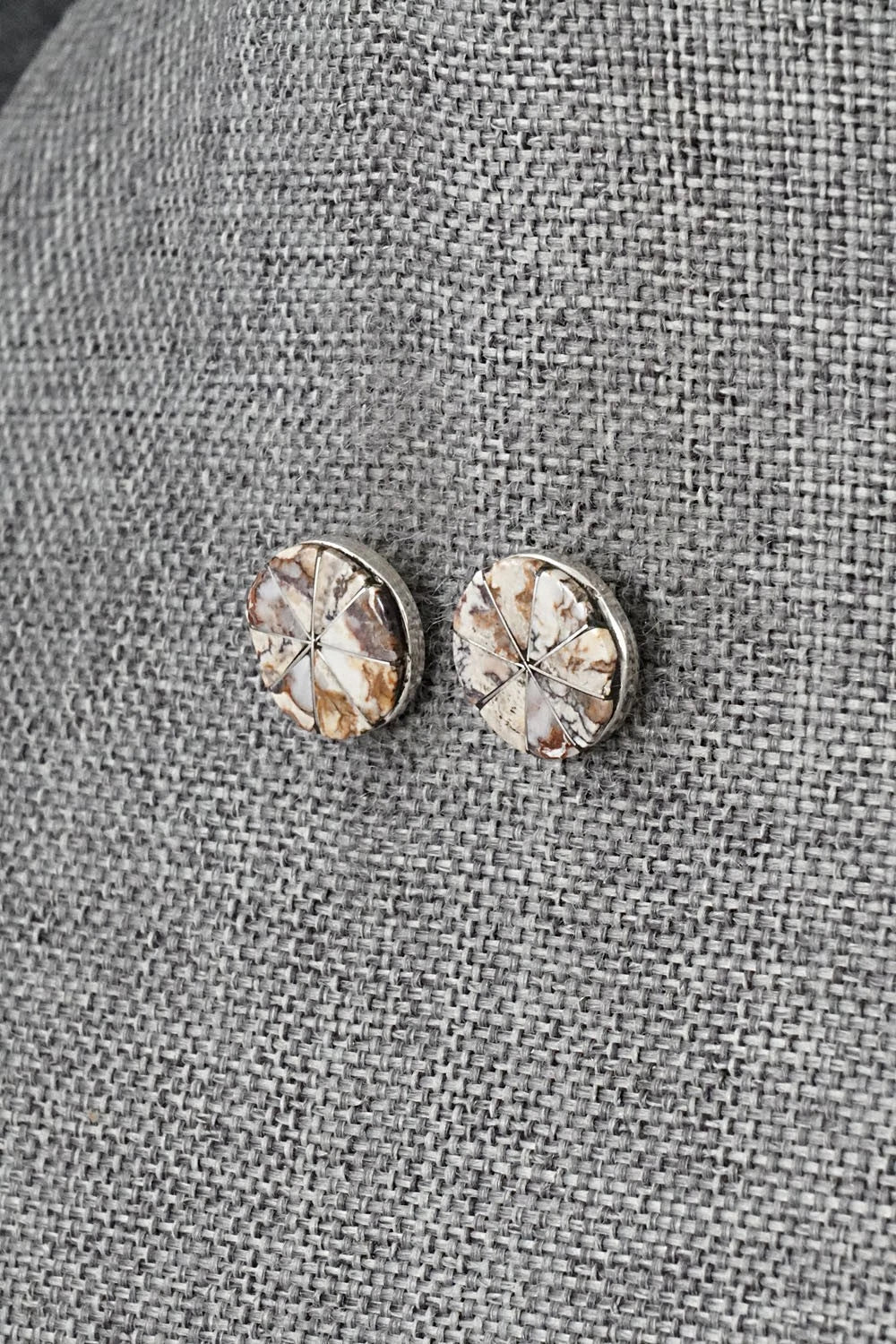 Wild Horse & Sterling Silver Earrings - Johnson Laweka