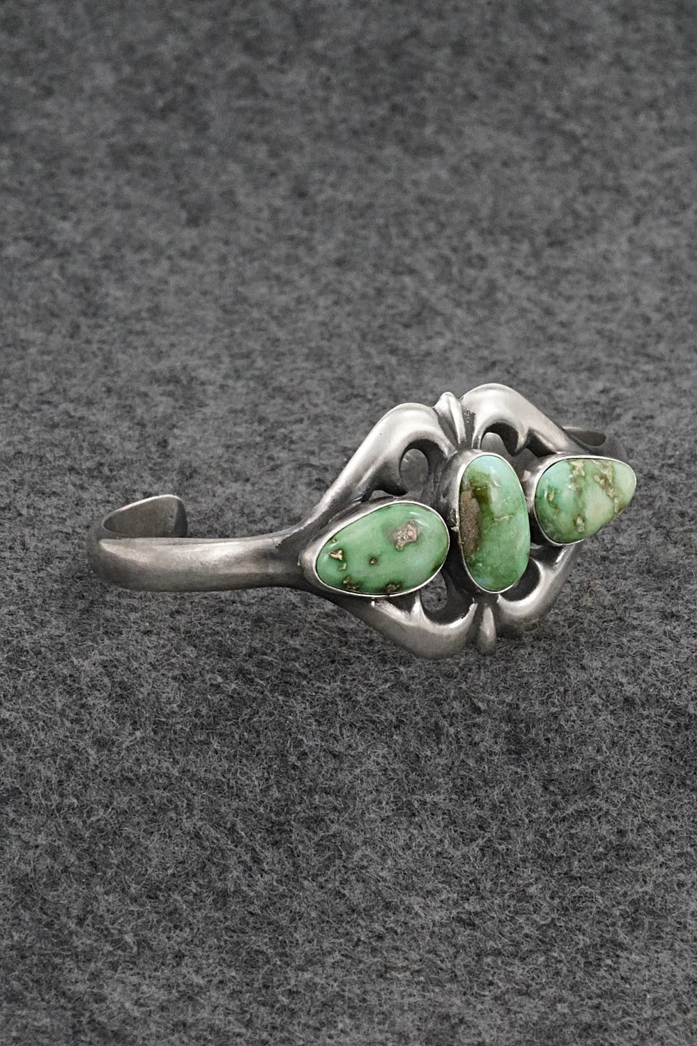 Turquoise & Sterling Silver Bracelet - Eugene Gruber