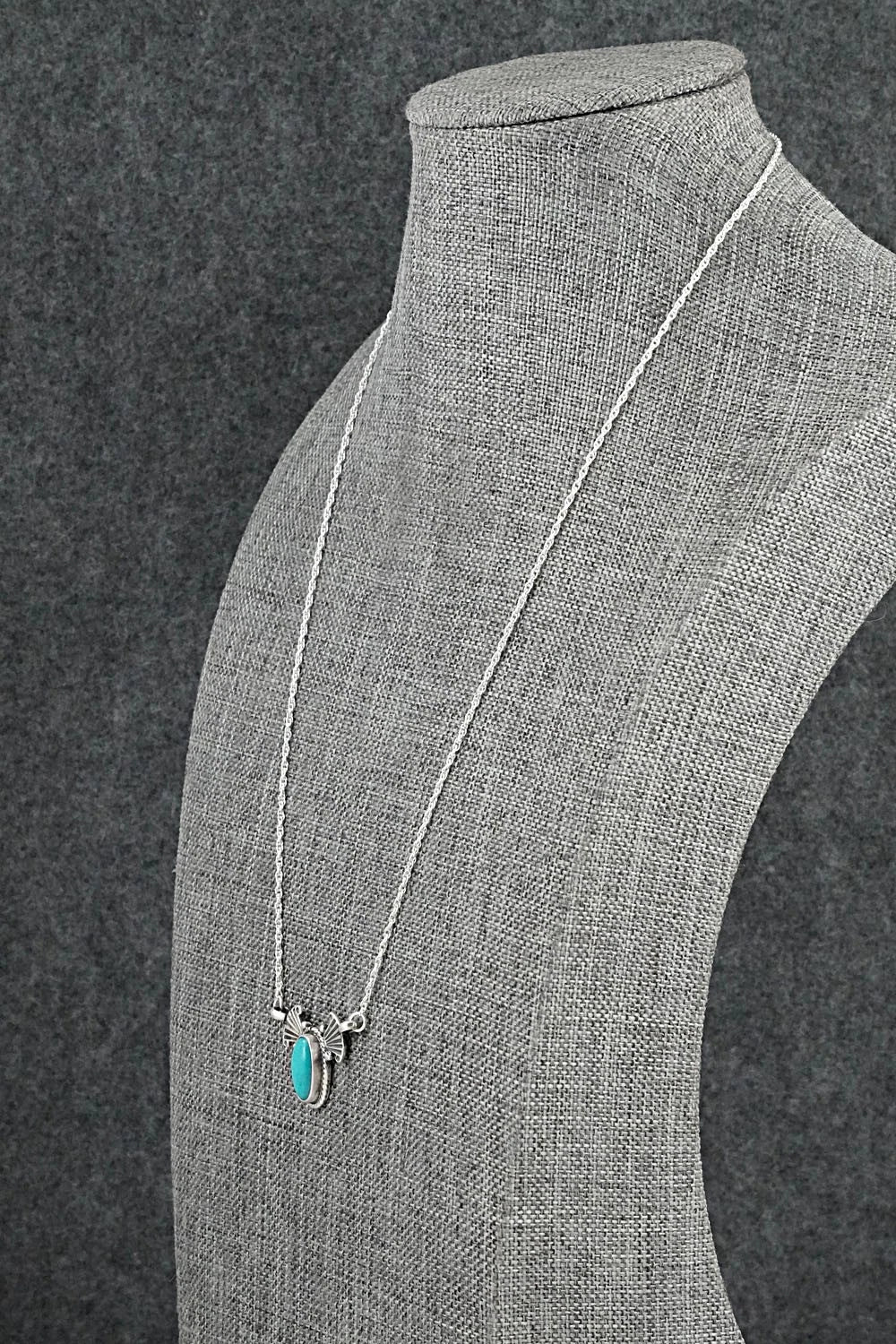 Turquoise & Sterling Silver Necklace - Verley Betone