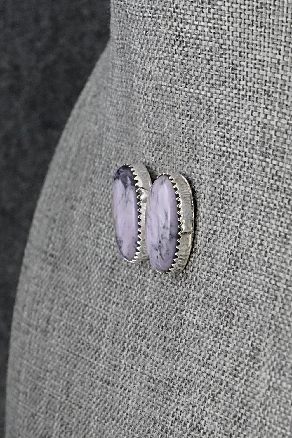 Morado & Sterling Silver Earrings - Murray Hannaweeka