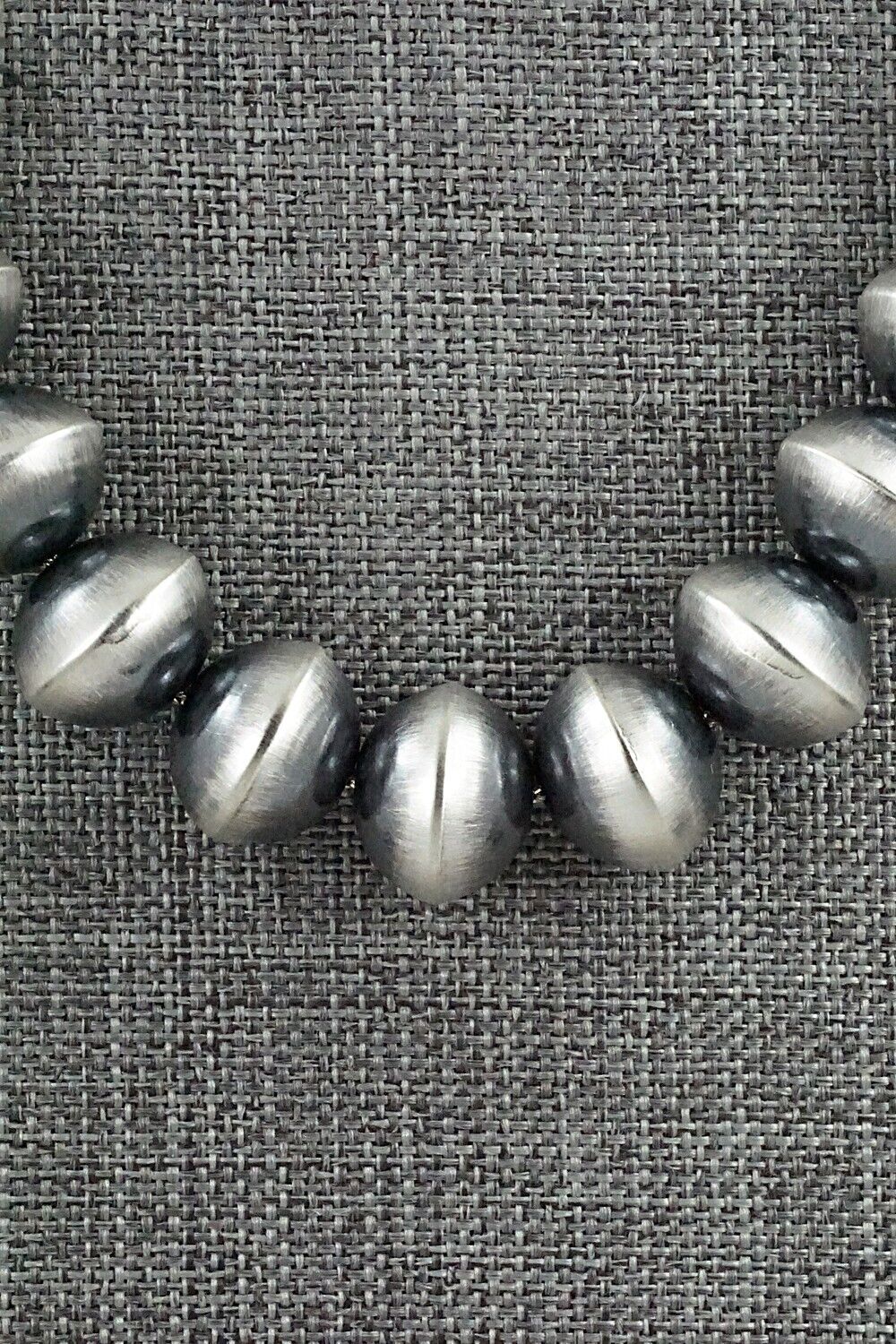 Sterling Silver Navajo Pearl Necklace 19" - Tonisha Haley