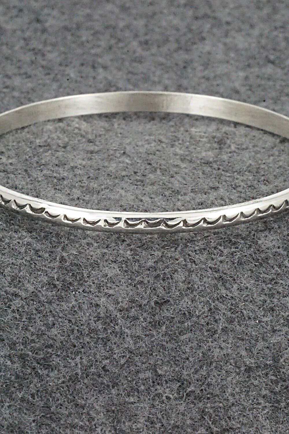 Sterling Silver Bangle Bracelet - Elaine Tahe