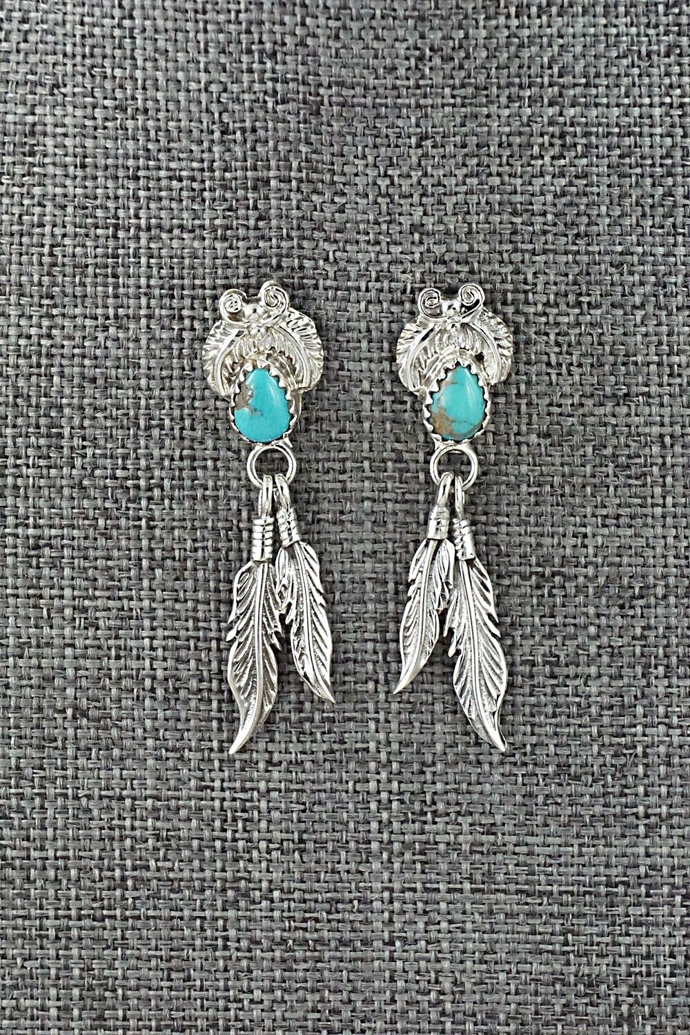 Turquoise and Sterling Silver Earrings - Sharon McCarthy