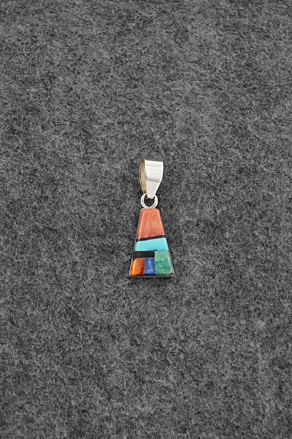 Multi Stone & Sterling Silver Pendant - Priscilla Smith