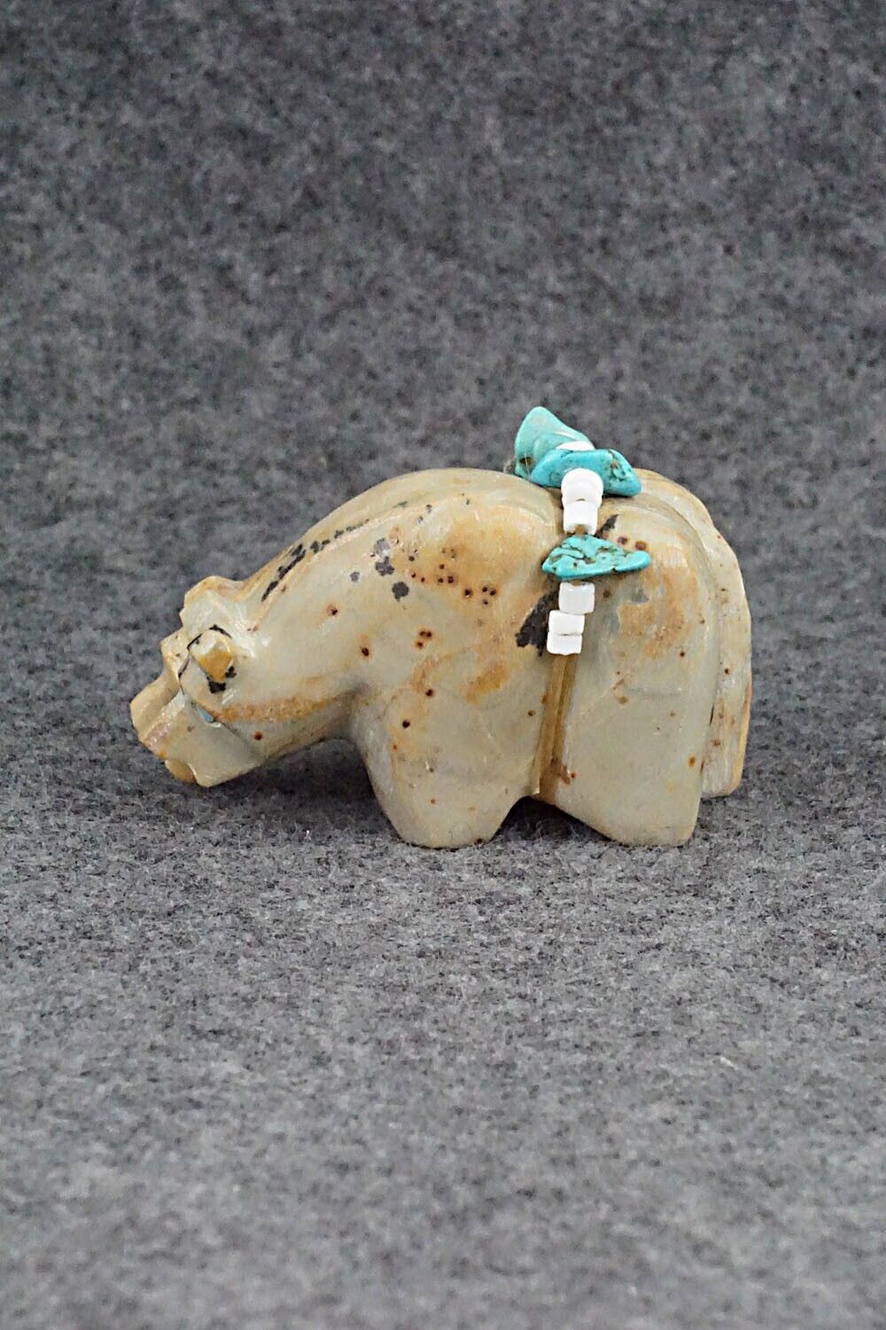 Bear Family Zuni Fetish Carving - Tim Lementino