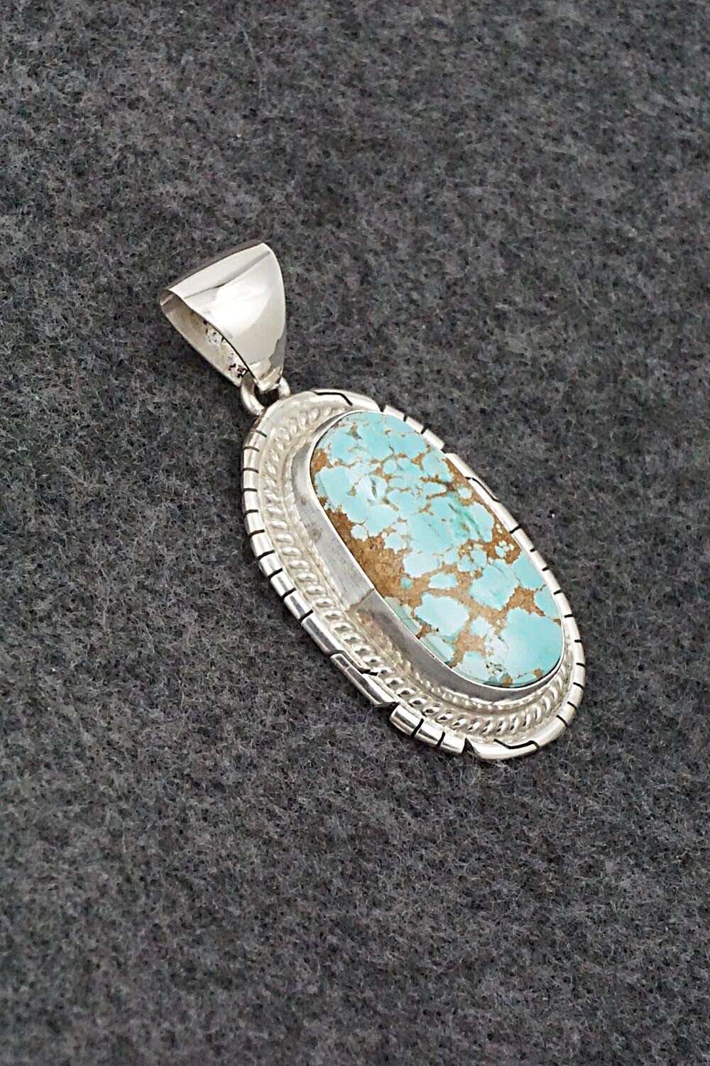 Turquoise & Sterling Silver Pendant - Peggy Skeets