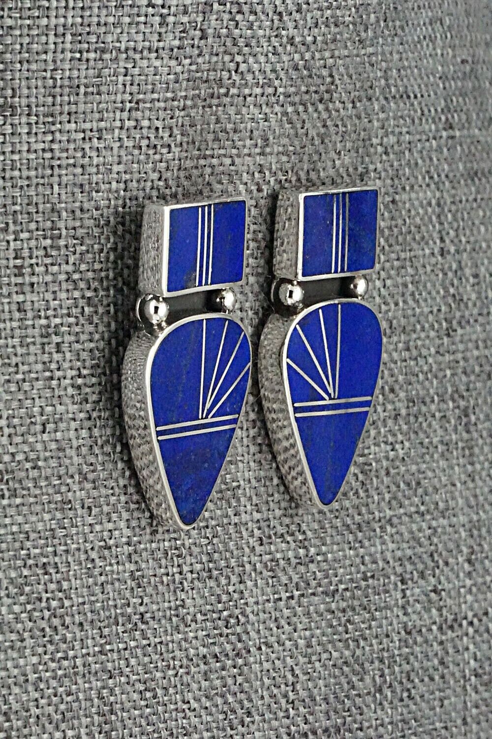 Lapis & Sterling Silver Earrings - Raymond Coriz