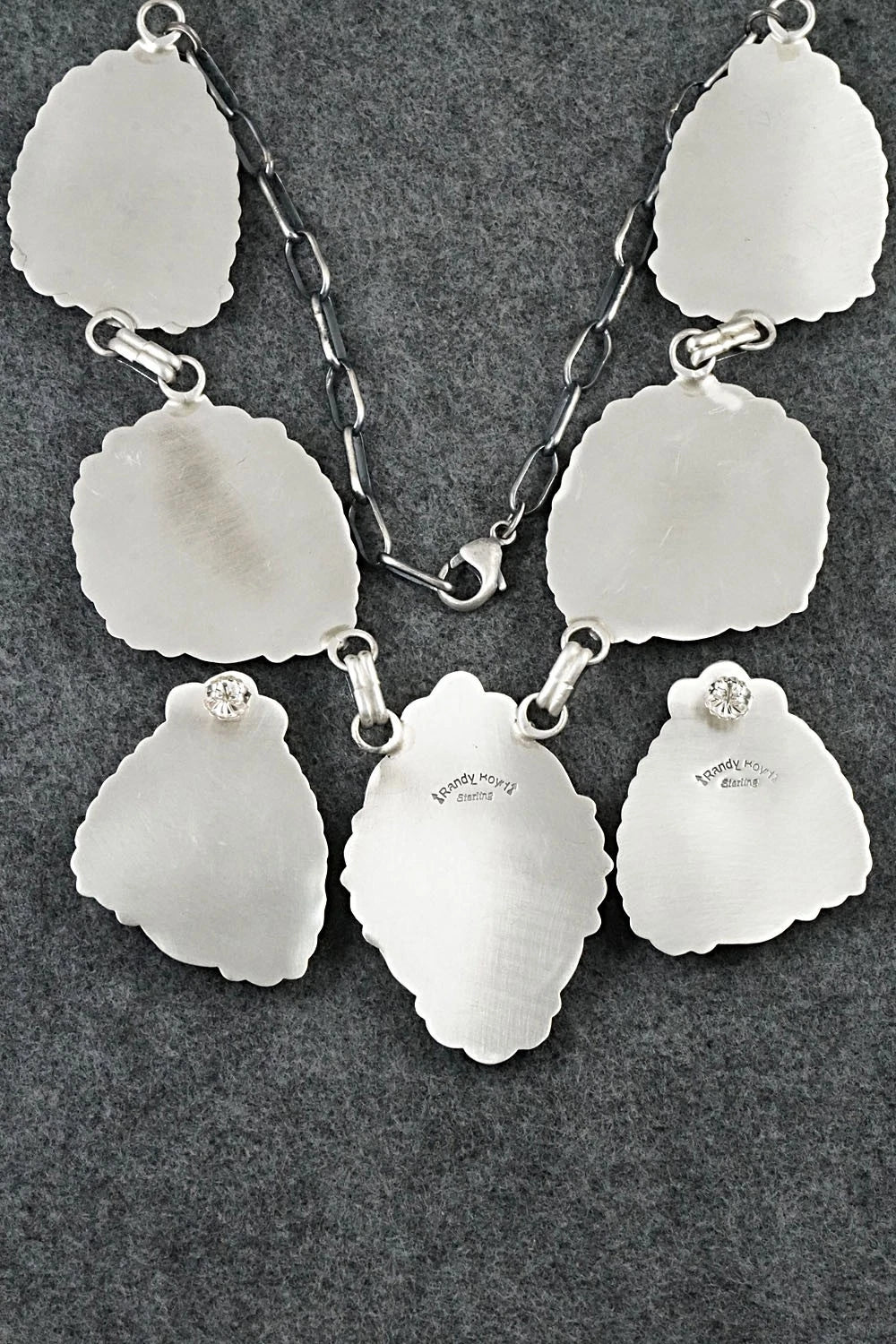 Turquoise & Sterling Silver Necklace and Earrings Set - Randy Boyd