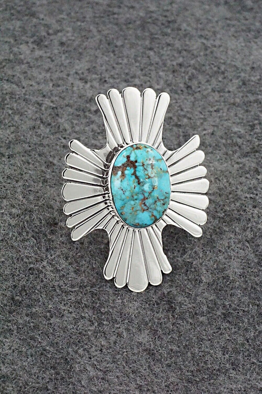 Turquoise & Sterling Silver Ring - Marita Benally - Size 8