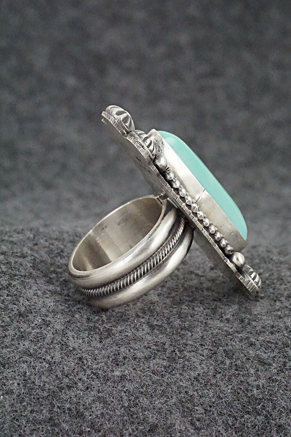 Turquoise & Sterling Silver Ring - Michael Calladitto - Size 7