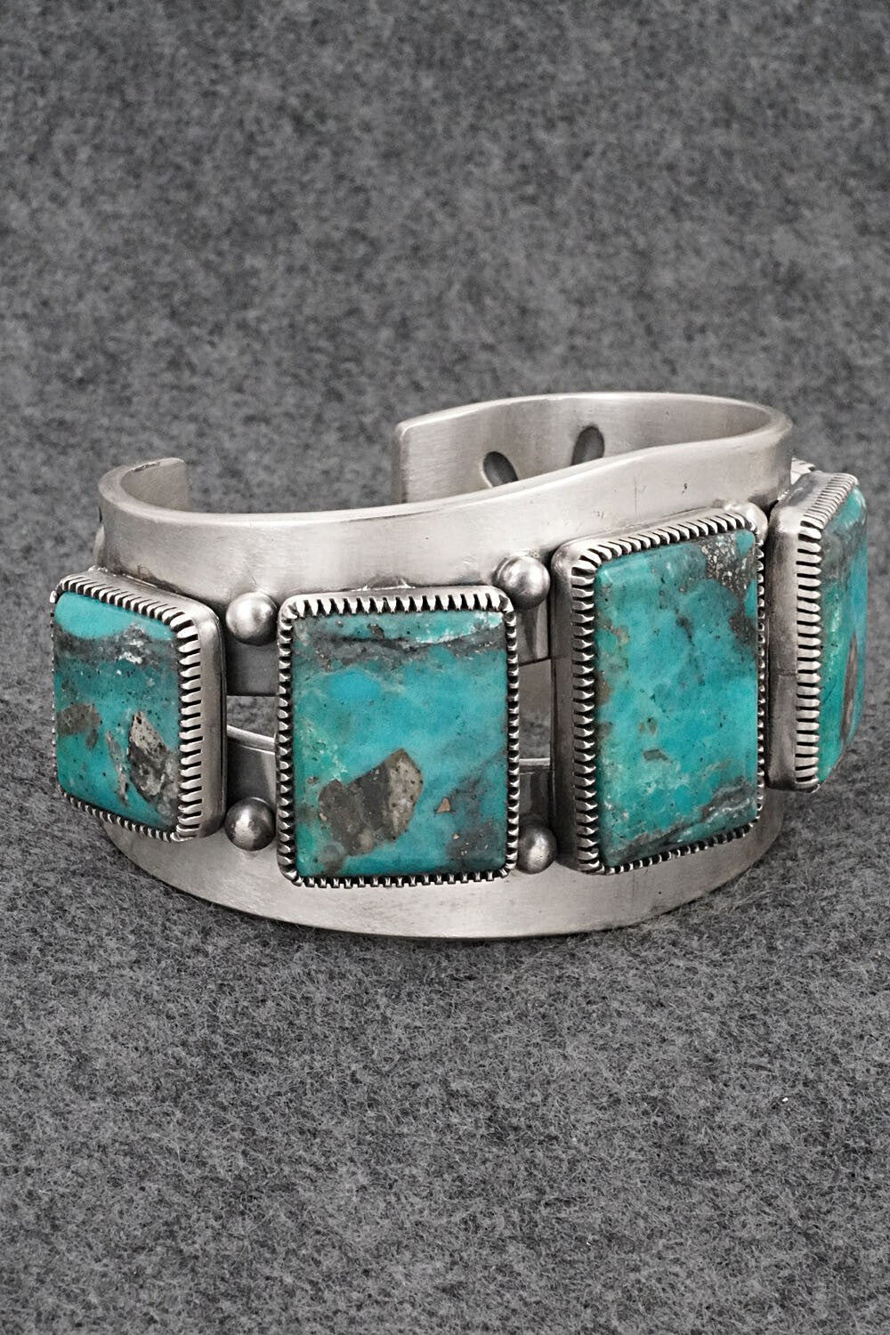 Turquoise & Sterling Silver Bracelet - Mark Yazzie