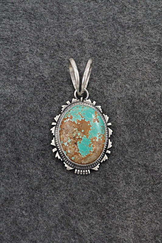 Turquoise & Sterling Silver Pendant - Randy Billy