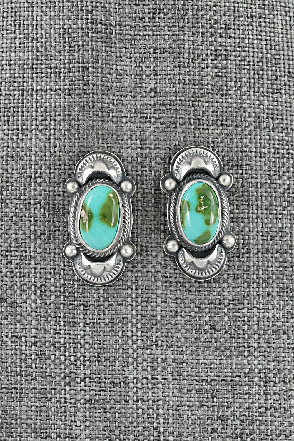 Turquoise & Sterling Silver Necklace and Earrings Set - Randy Boyd