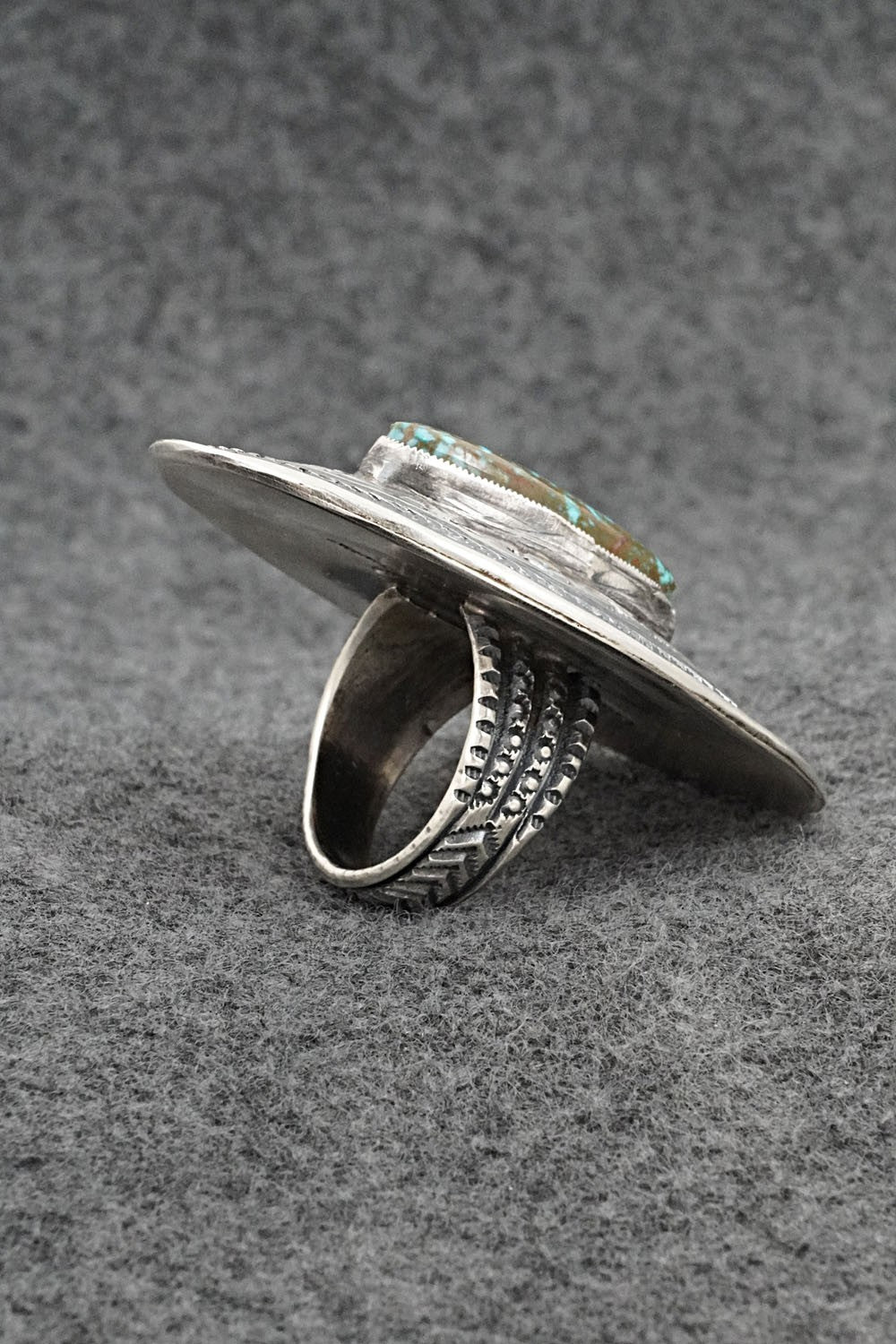 Turquoise & Sterling Silver Ring - Dexter Martinez - Size 9