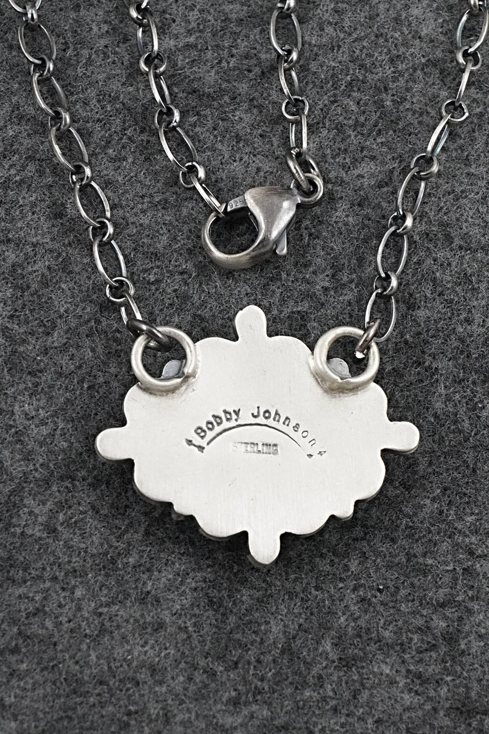 Turquoise & Sterling Silver Necklace - Bobby Johnson