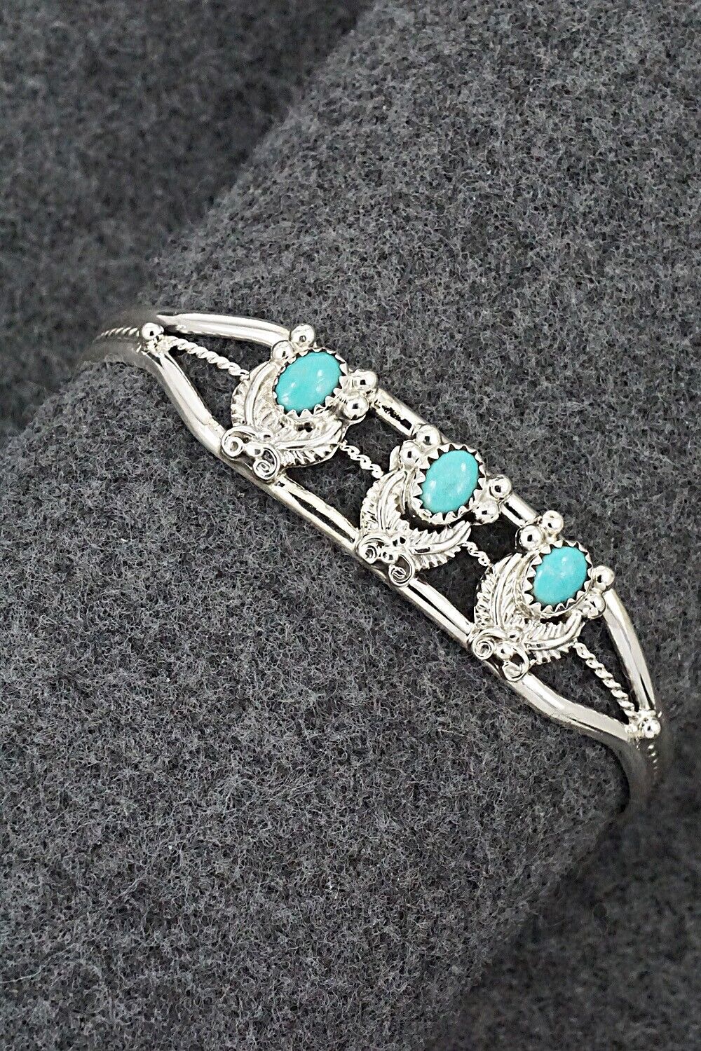 Turquoise & Sterling Silver Bracelet - Robert Martinez