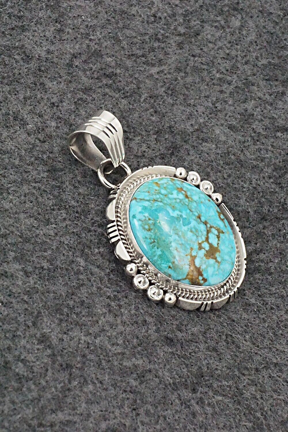 Turquoise & Sterling Silver Pendant - Daniel Benally