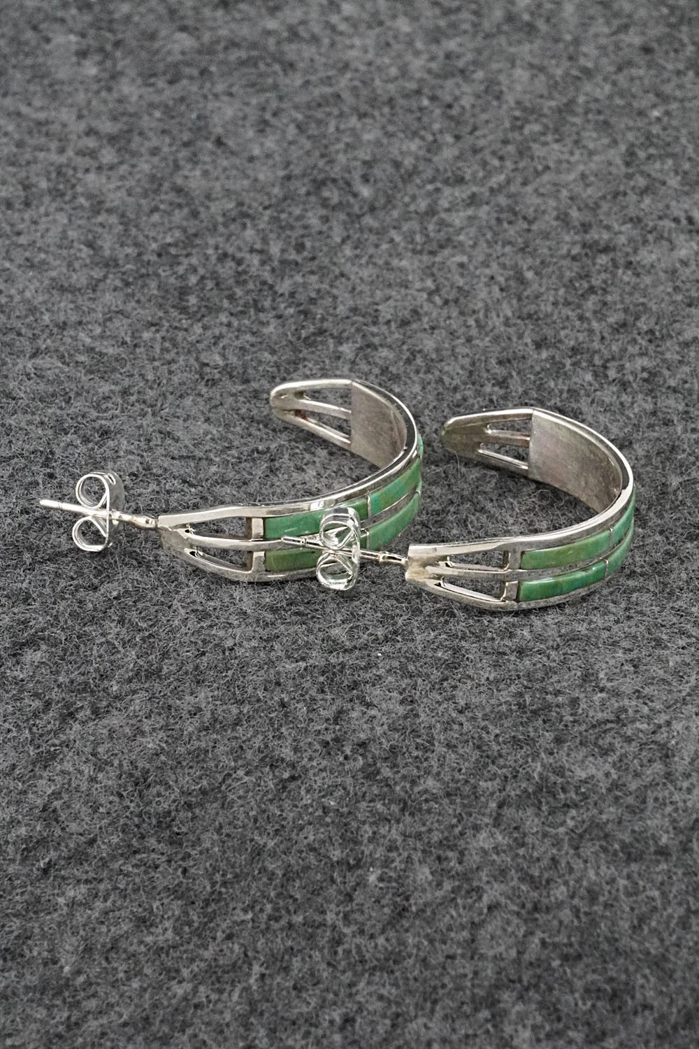 Turquoise & Sterling Silver Earrings - Andrew Enrico