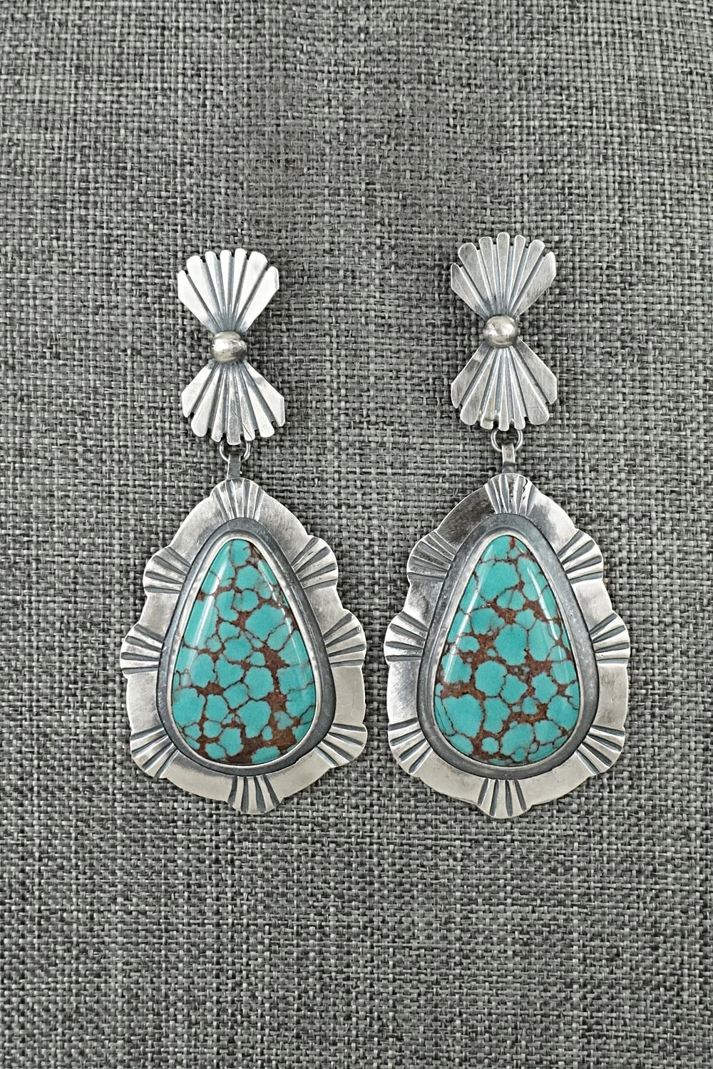 Turquoise & Sterling Silver Earrings - Mark Yazzie