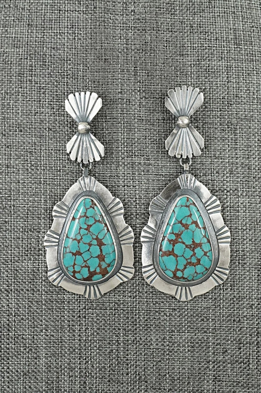 Turquoise & Sterling Silver Earrings - Mark Yazzie