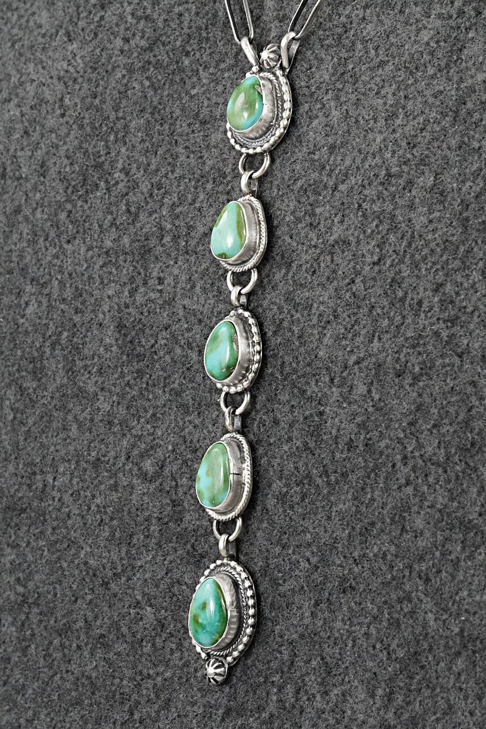 Turquoise & Sterling Silver Necklace - Bobby Johnson
