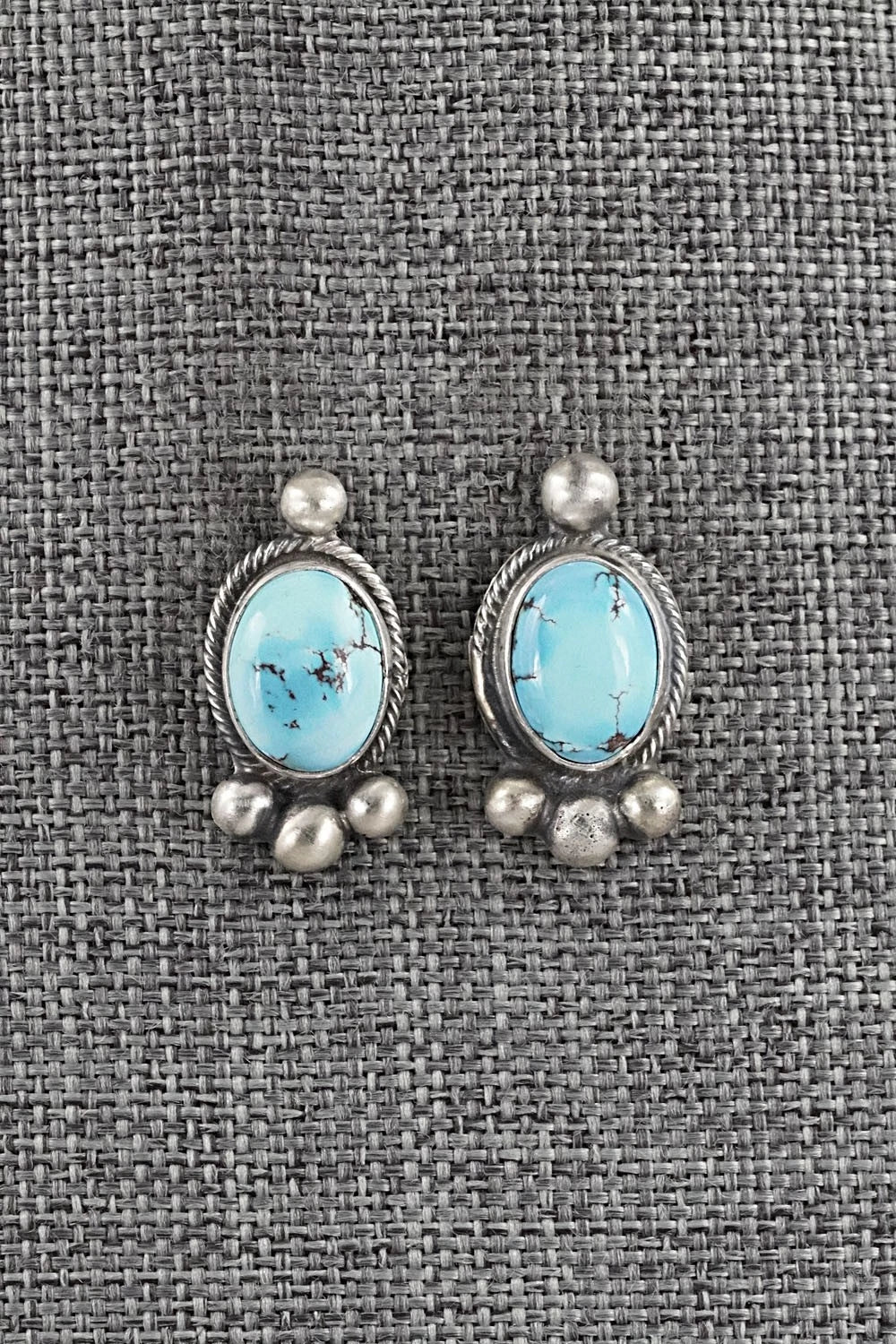 Turquoise & Sterling Silver Necklace and Earrings Set - Kathleen Livingston