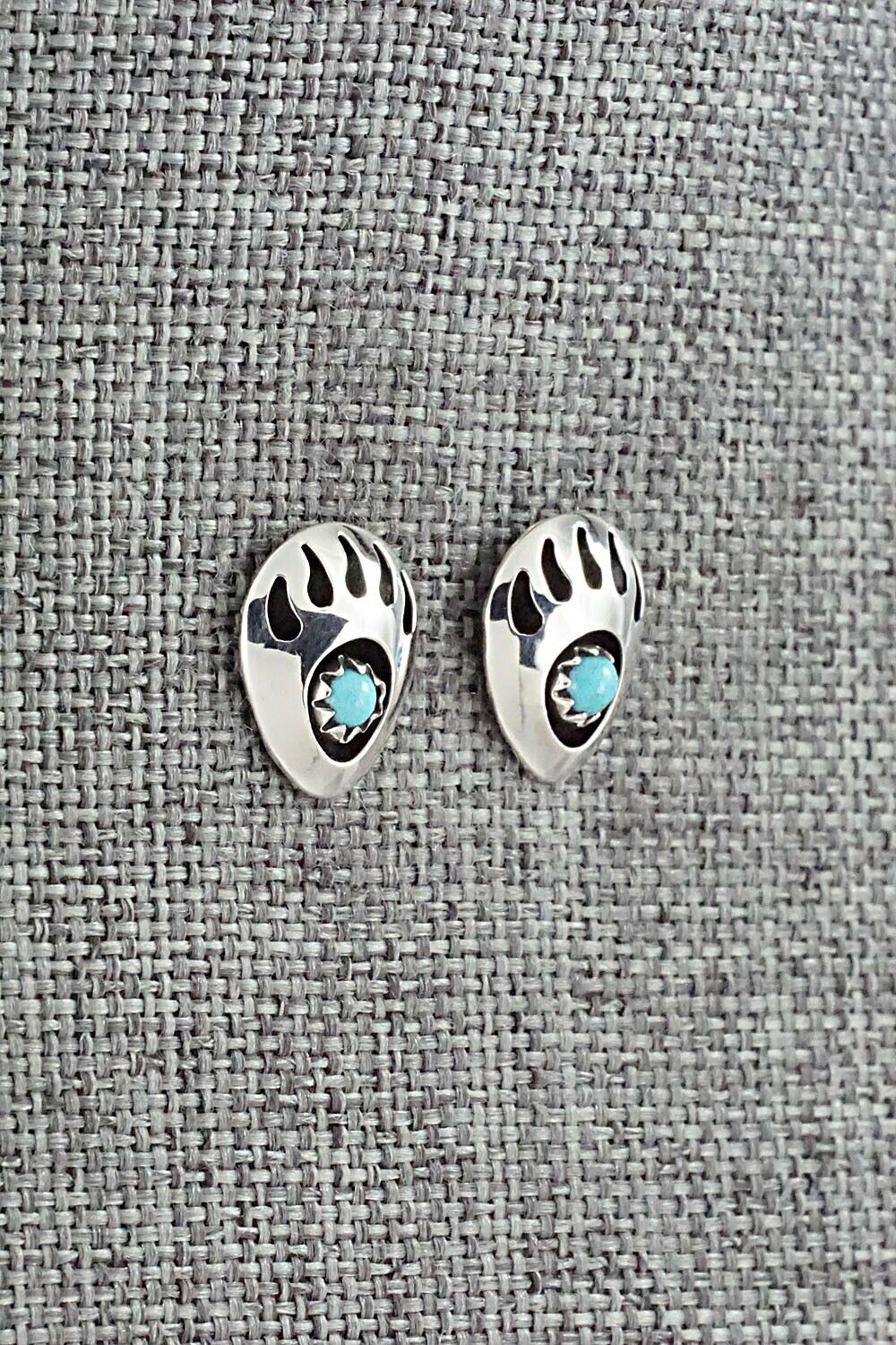 Turquoise & Sterling Silver Earrings - Leta Parker