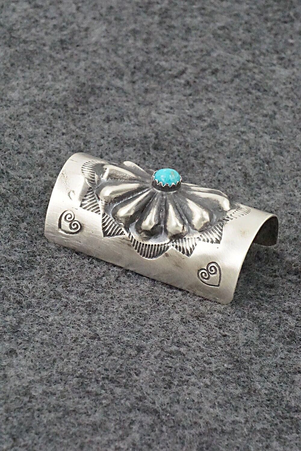 Turquoise & Sterling Silver Hair Pin - Arlene Soce