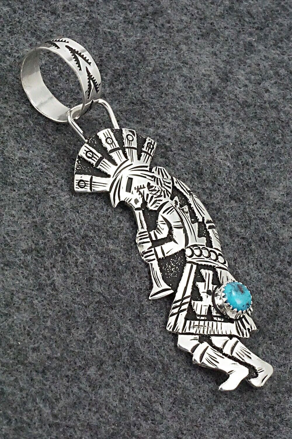 Turquoise & Sterling Silver Pendant - Richard Singer