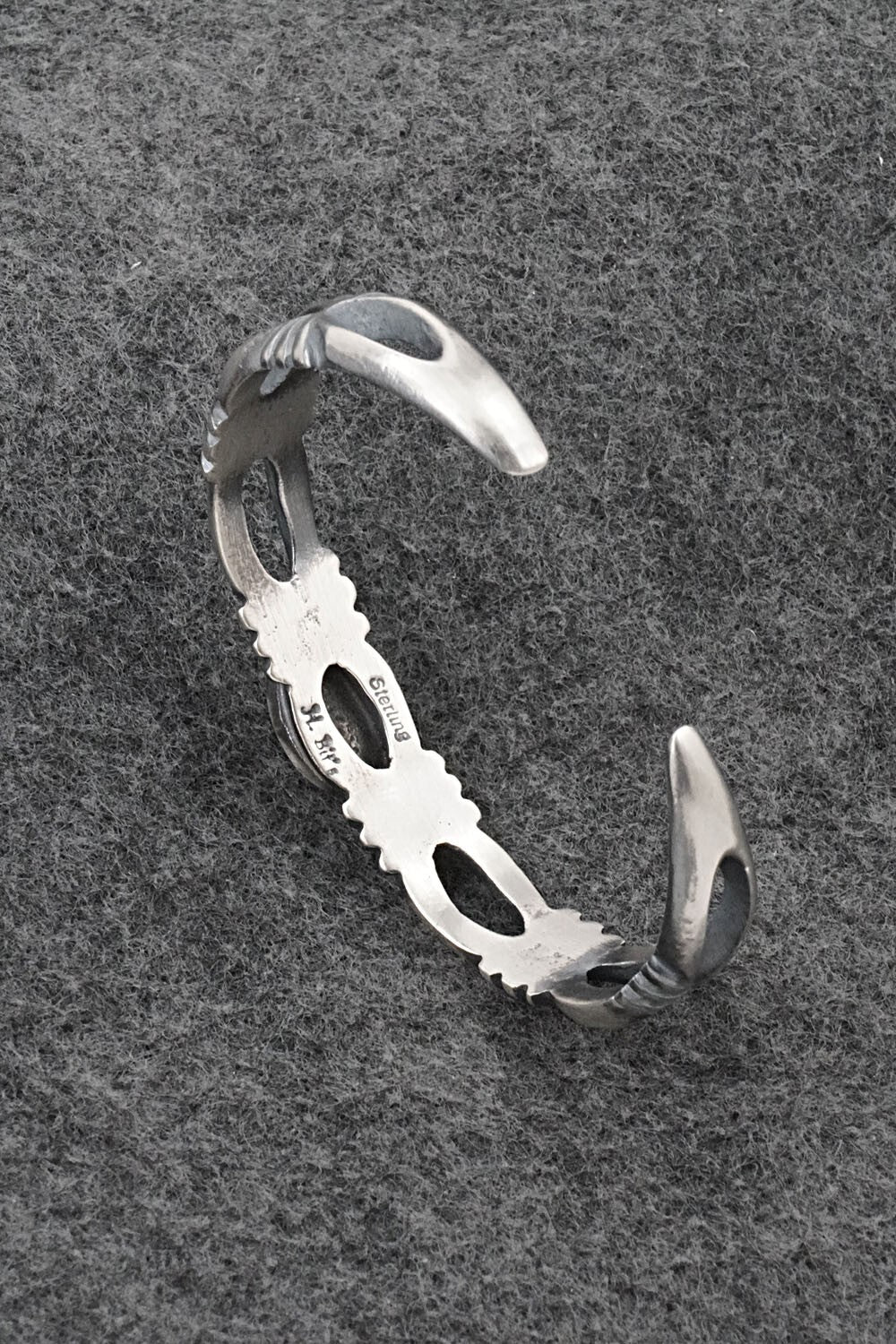 Turquoise & Sterling Silver Bracelet - Harrison Bitsue