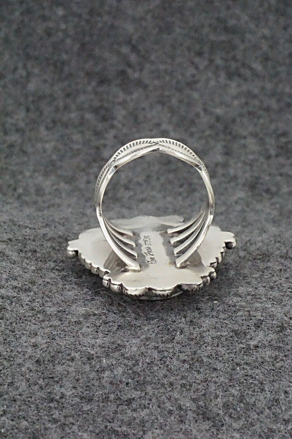 White Buffalo & Sterling Silver Ring - Tom Lewis - Size 9.25