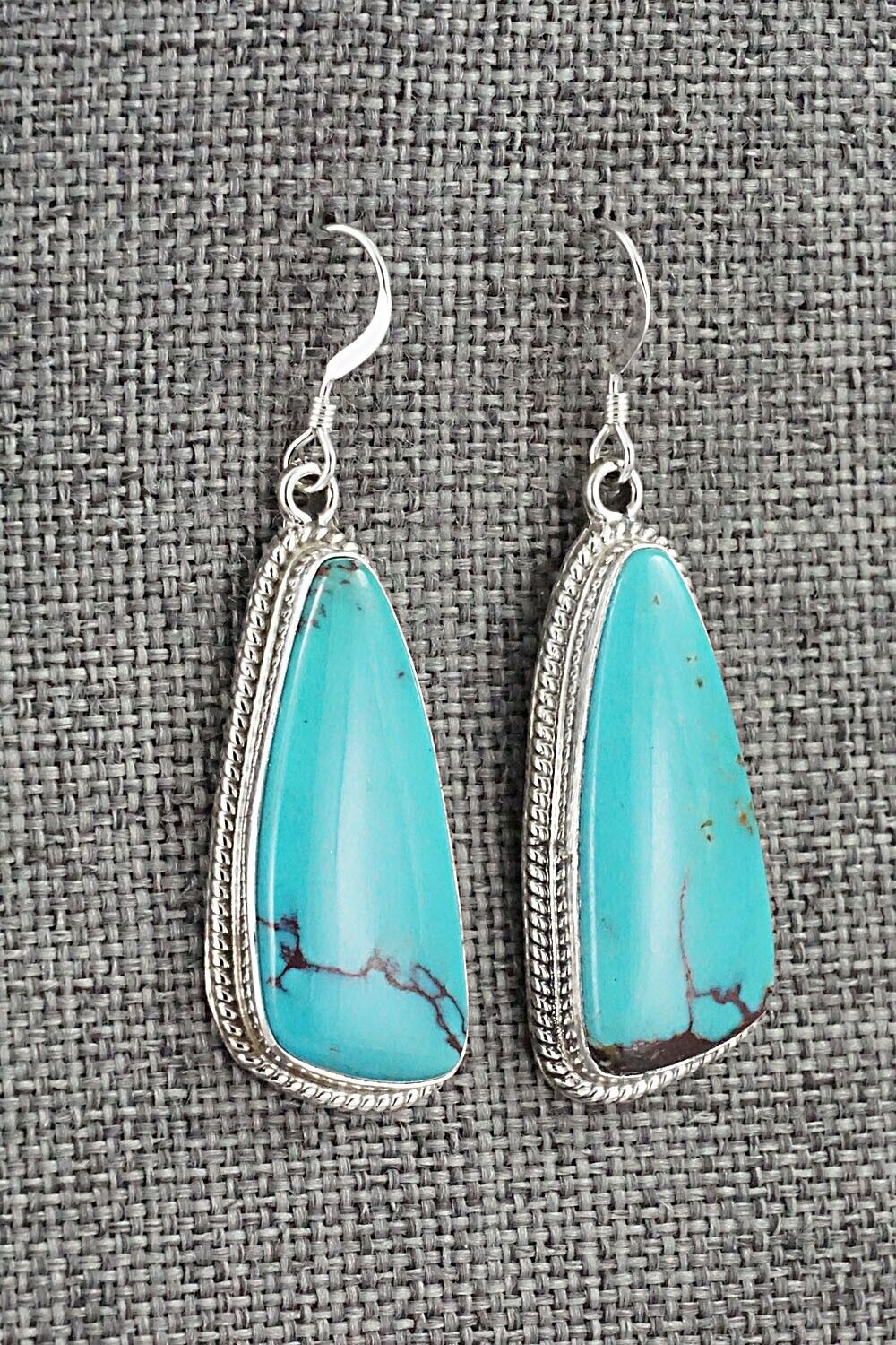 Turquoise and Sterling Silver Earrings - Sharon McCarthy