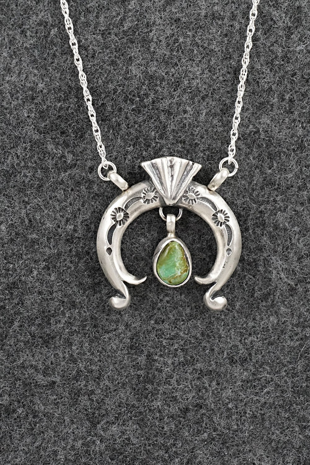 Turquoise & Sterling Silver Necklace - Gary Shorty