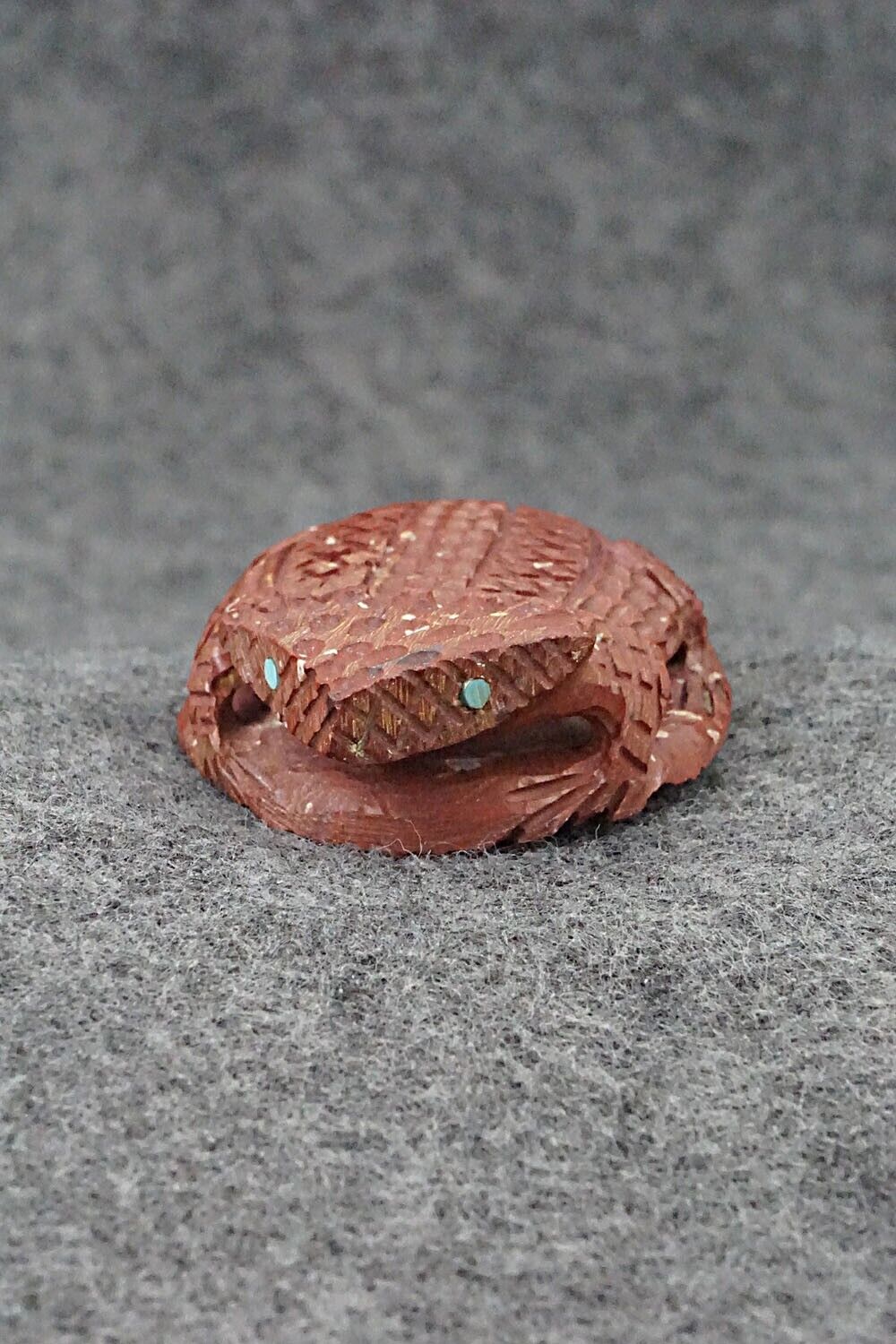 Horned Toad Zuni Fetish Carving - Jensen Charlie