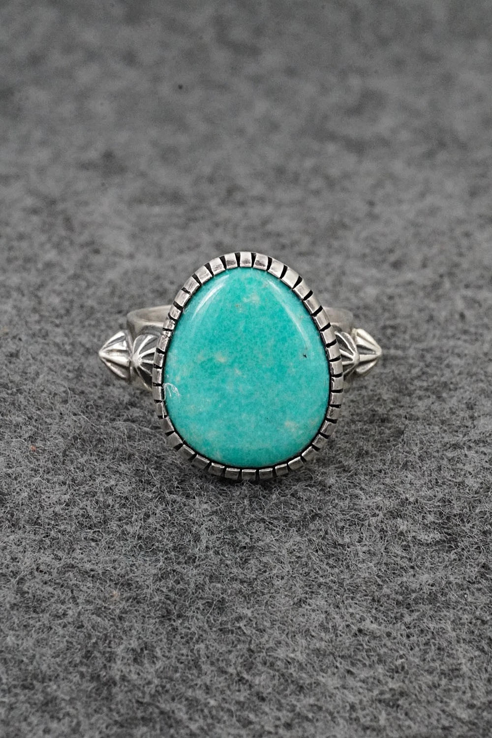 Turquoise & Sterling Silver Ring - Darrin Livingston - Size 9