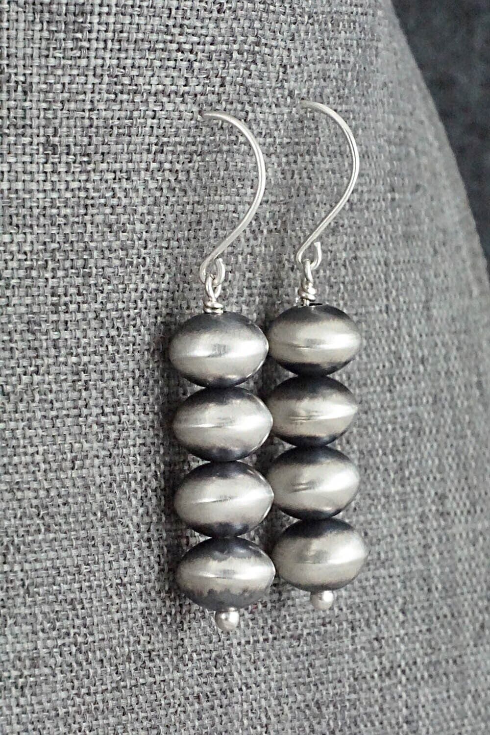 Sterling Silver Navajo Pearl Earrings - Bryannen Halwood