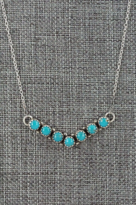 Turquoise & Sterling Silver Necklace - Renell Chaco