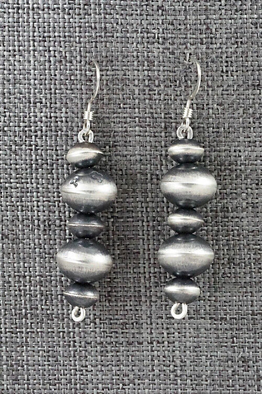 Sterling Silver Navajo Pearl Earrings - Preston Haley