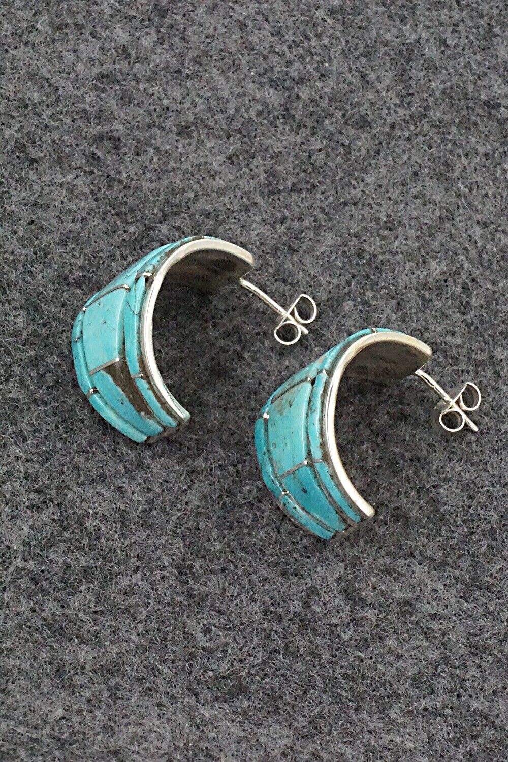 Turquoise & Sterling Silver Earrings - Andrew Enrico