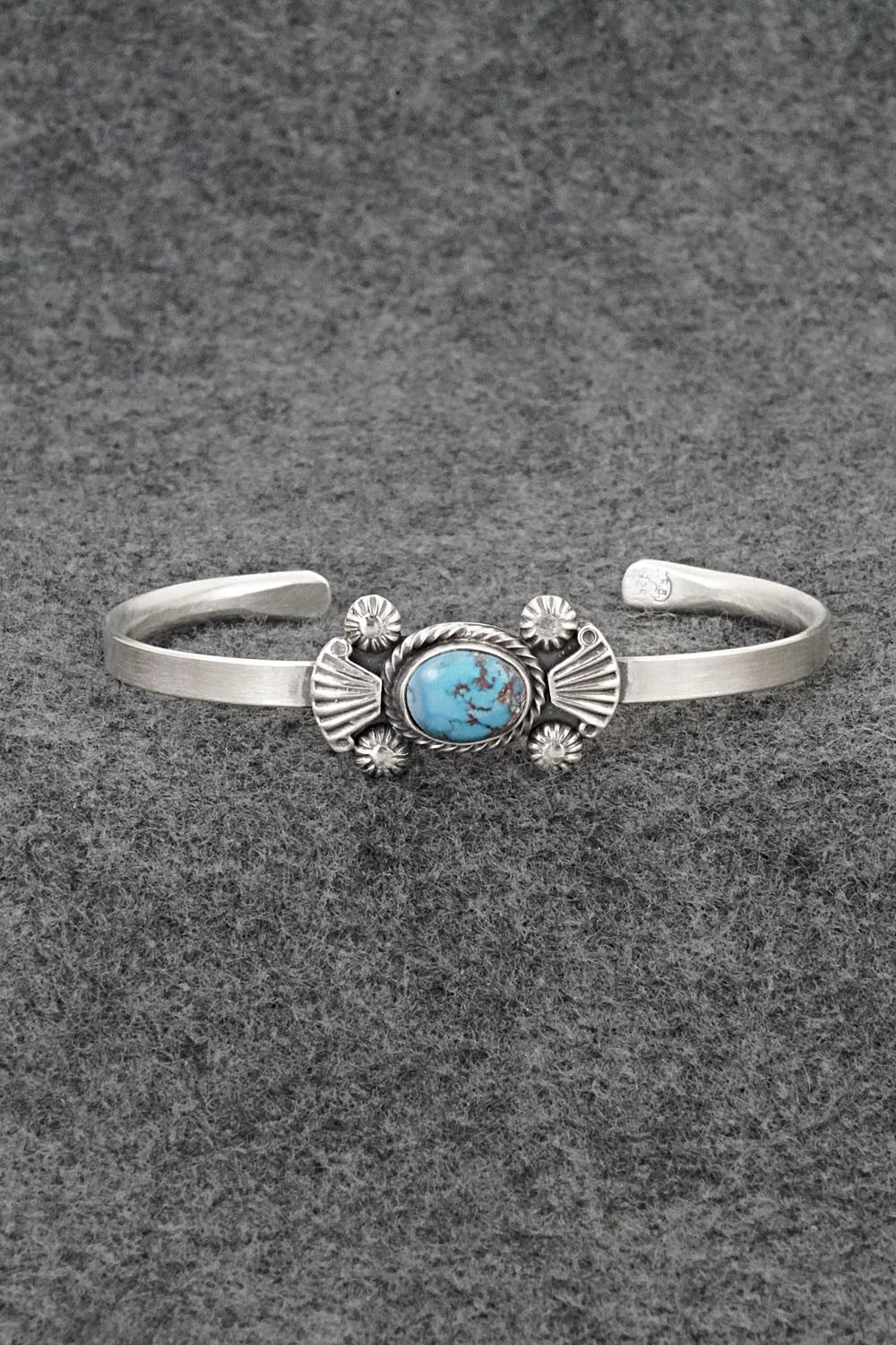 Turquoise & Sterling Silver Bracelet - Genevieve Francisco
