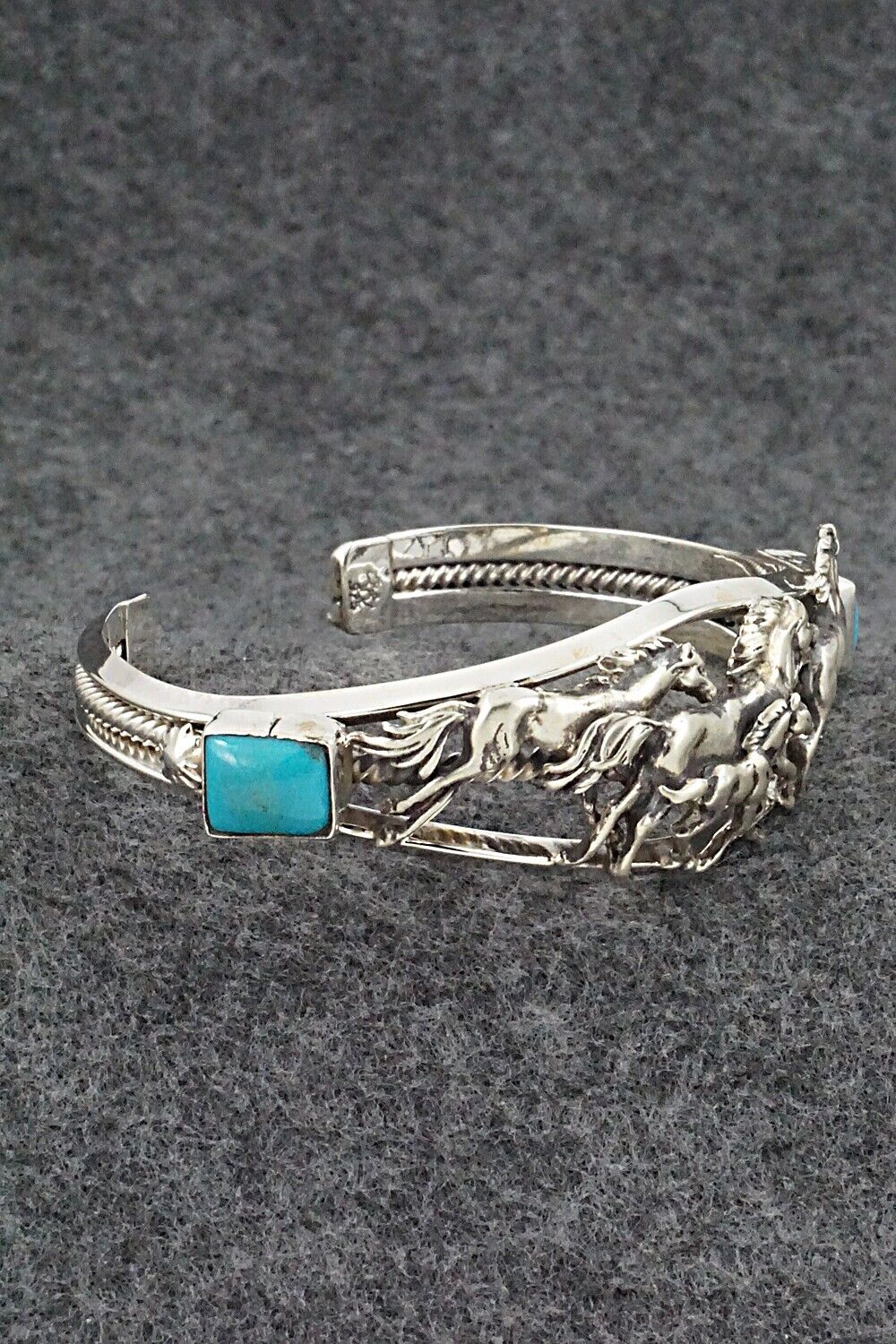 Turquoise & Sterling Silver Bracelet - Bobby Platero